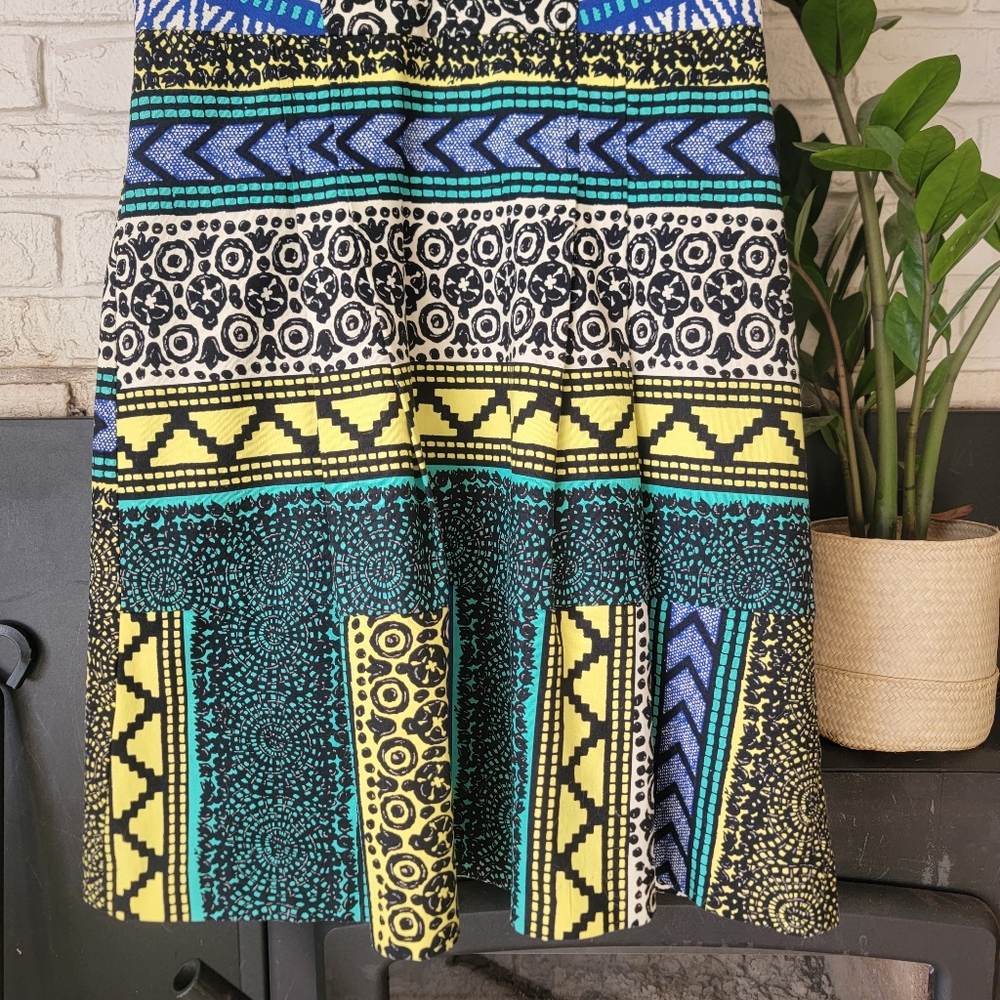 Plenty By Tracy Reese Anthropologie New Moon Dress Colorful Boho Size 6 - Picture 6 of 6